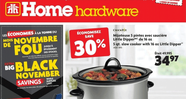 Circulaire Home Hardware du 5 novembre au 18 novembre 2020