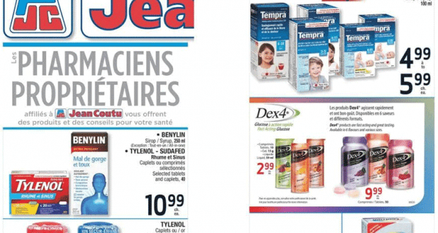 Circulaire Jean Coutu du 5 novembre au 11 novembre 2020