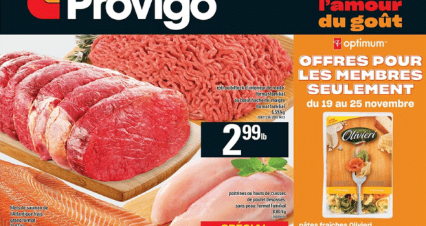 Circulaire Provigo du 19 novembre au 25 novembre 2020