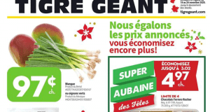 Circulaire Tigre Géant du 18 novembre au 24 novembre 2020