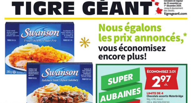 Circulaire Tigre Géant du 25 novembre au 1 décembre 2020