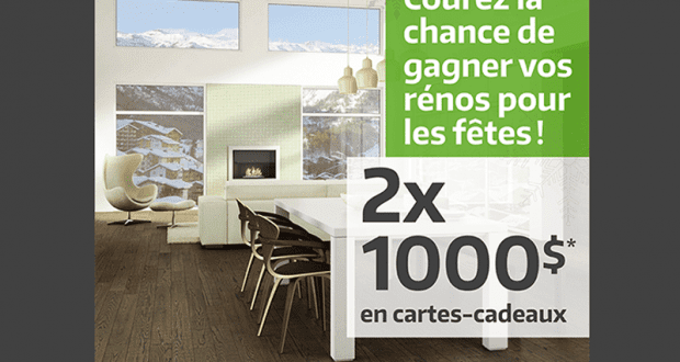 Gagnez 2 cartes-cadeaux Flordeco de 1000$ chacune