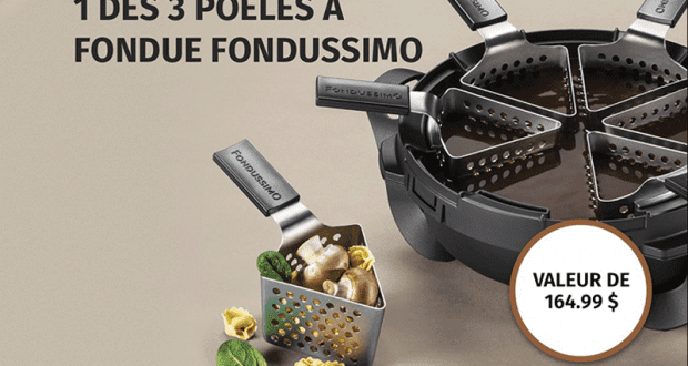 Gagnez 3 Poêles à fondue Fondussimo