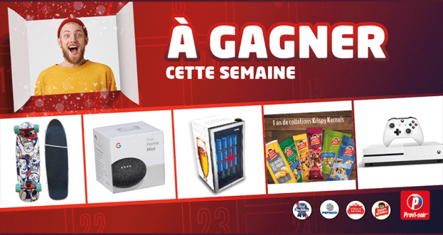 Gagnez 5 prix chaque semaine totalisant une valeur de 5000 $