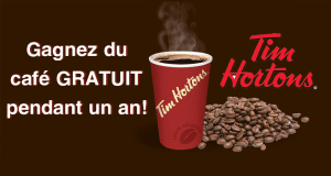Gagnez 50 prix de café gratuit par jour pendant un an
