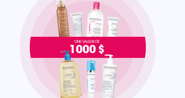 Gagnez Un an de produits Bioderma (Valeur de 1000 $)