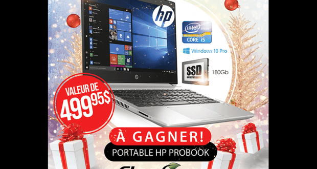 Gagnez Un ordinateur portable HP ProBook de 499.95$