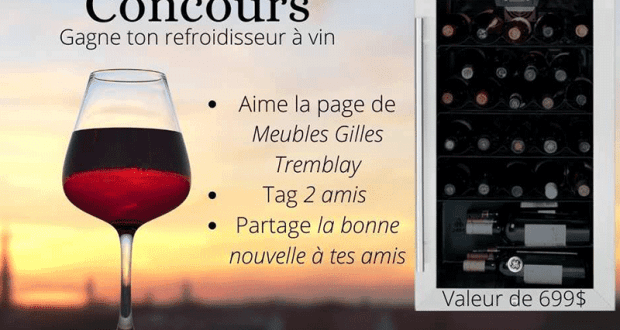 Gagnez Un refroidisseur à vin d'une valeur de 699$