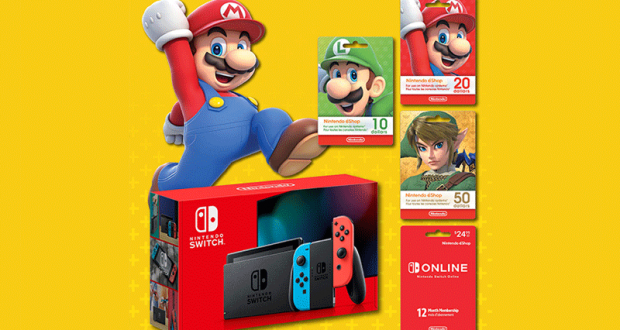 Gagnez Une console Nintendo Switch de 500$