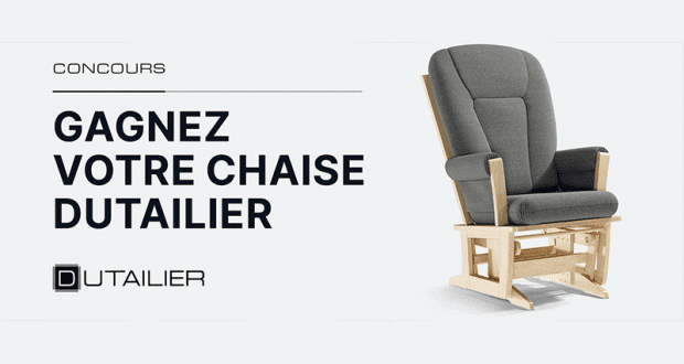 Gagnez une chaise berçante Dutailier (Valeur de 650$)