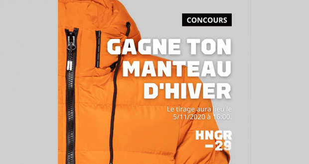 Un manteau d'hiver de votre choix offert par Hangar-29