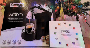 Cafetière à capsules AMBRA + Coffret de 12 capsules Caffitaly