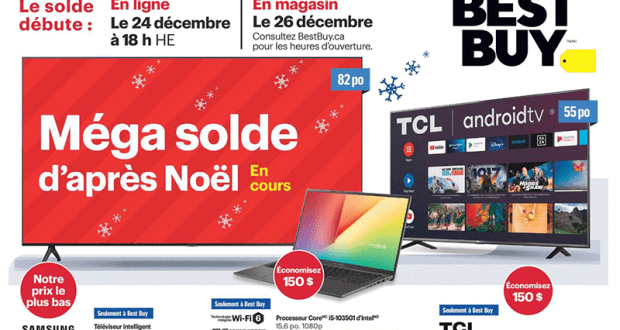 Circulaire Best Buy du 24 décembre au 31 décembre 2020