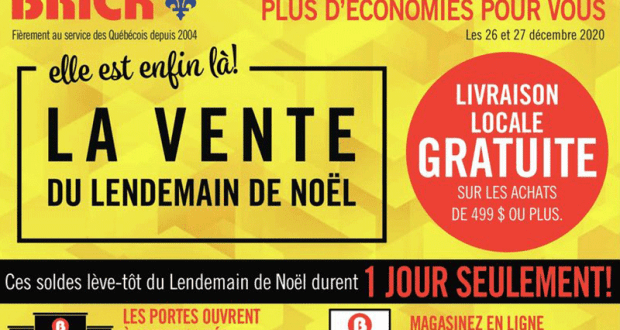 Circulaire Brick du 21 décembre au 31 décembre 2020