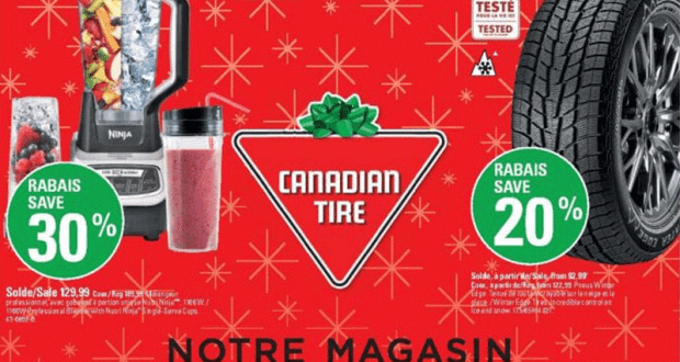 Circulaire Canadian Tire du 10 décembre au 20 décembre 2020