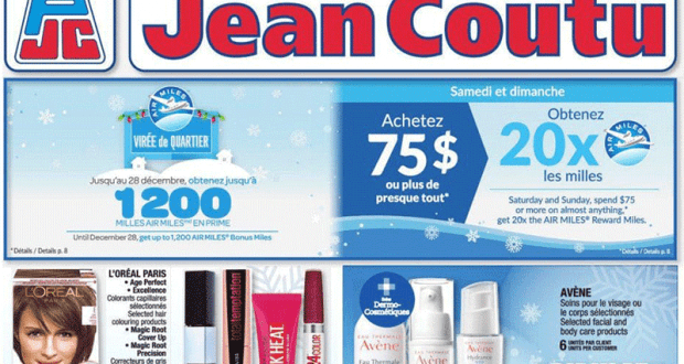 Circulaire Jean Coutu du 10 décembre au 16 décembre 2020