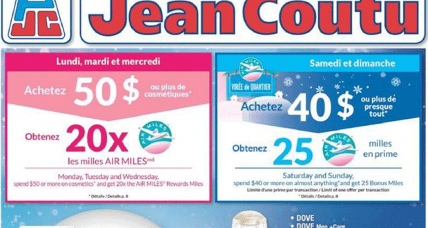 Circulaire Jean Coutu du 26 décembre au 31 décembre 2020