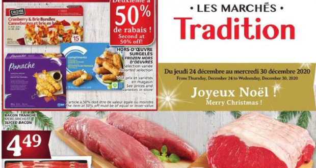 Circulaire Marchés Tradition du 24 décembre au 30 décembre 2020