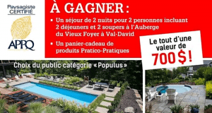 Gagnez Un séjour à l'Auberge du Vieux Foyer à Val-David