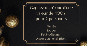 Gagnez l'un des 2 forfaits dans l'hôtel de votre choix