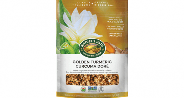 Testez le Granola CURCUMA DORÉ de Nature’s Path