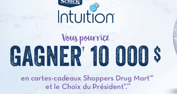 10 000$ en cartes cadeaux Pharmaprix et Le Choix du Président