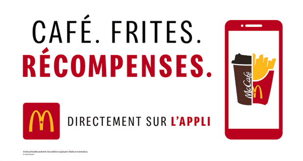 Boisson chaude ou portion de frites McDonald’s gratuite