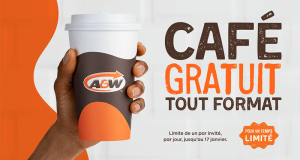 Café gratuit chez A&W