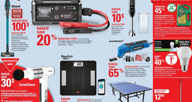 Circulaire Canadian Tire du 14 janvier au 20 janvier 2021