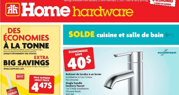 Circulaire Home Hardware du 21 janvier au 3 février 2021