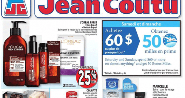 Circulaire Jean Coutu du 14 janvier au 20 janvier 2021