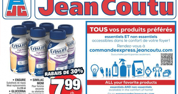 Circulaire Jean Coutu du 21 janvier au 27 janvier 2021