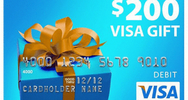 Gagnez 1 des 6 cartes prépayées Visa de 200$ chacune