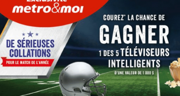 Gagnez 5 téléviseurs intelligents de 1000$ chacun