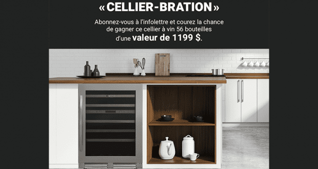 Gagnez Un cellier à vin 56 bouteilles d'une valeur de 1199$