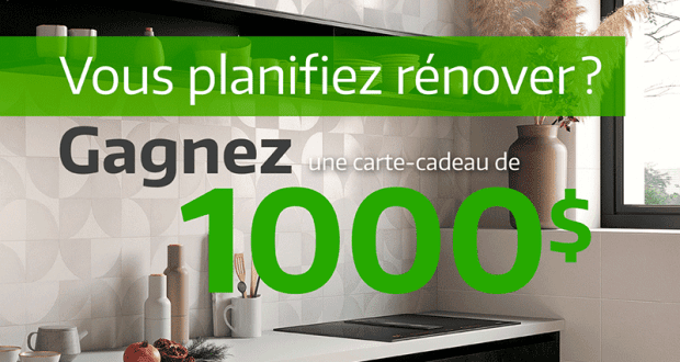 Gagnez Une carte cadeau de 1000 $ chez Flordeco