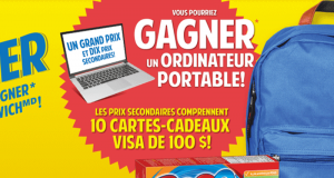 Gagnez un ordinateur portable de 1300$ + 10 cartes Visa de 100$