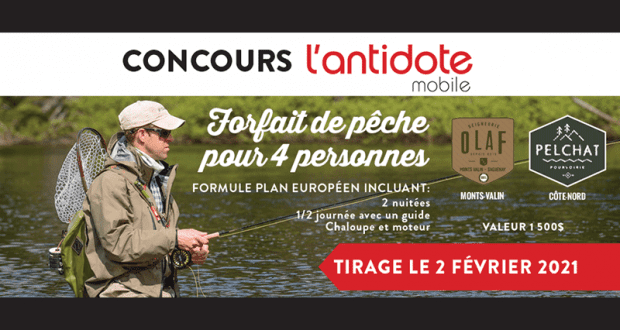 Gagnez un séjour pour 4 personnes aux pourvoiries Olaf et Pelchat