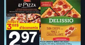 Rabais de 3.02$ sur Pizza Croûte Delissio