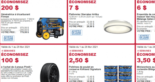 Circulaire Costco du 1 février au 28 février 2021