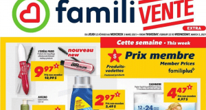 Circulaire Familiprix du 25 février au 3 mars 2021