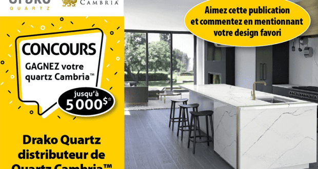 Gagnez 5000 $ de Quartz Cambria