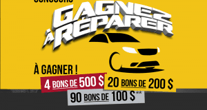 Gagnez 6900 $ en bons-réparation AutoPLACE