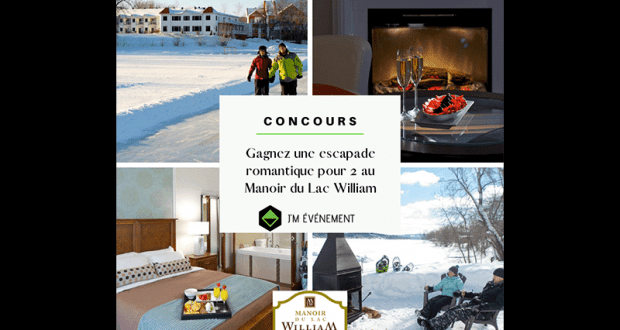 Gagnez Un Forfait Romance au Manoir du Lac William