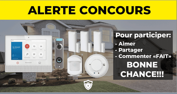 Gagnez Un système d'alarme Maison Intelligente (Valeur de 1600 $)