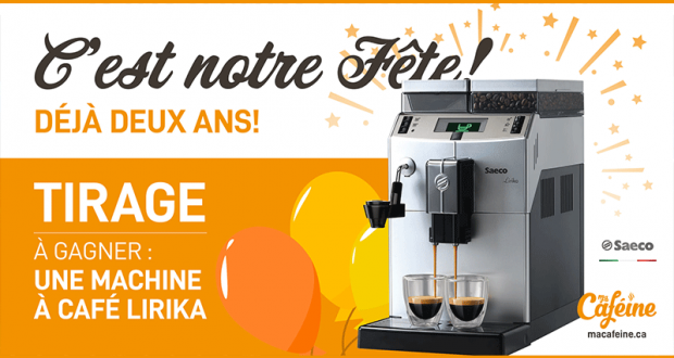 Gagnez Une machine à café Lirika Plus Saeco de 899$