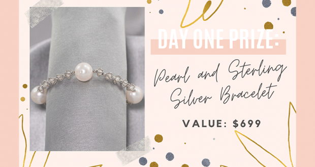 Gagnez un bracelet en argent massif et en perles de culture (699$)