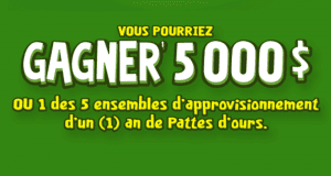 Gagnez un grand prix de 5 000 $ sous forme de chèque