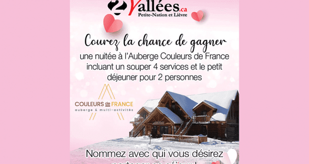 Gagnez un séjour pour 2 à l’Auberge Couleurs de France