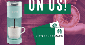 Gagnez une Machine à café Keurig Mini + cartes cadeaux Starbucks